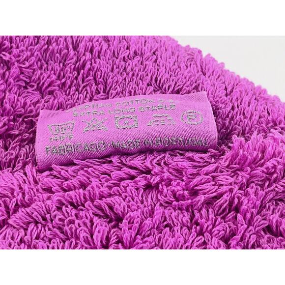 Abyss Hand Towels Pink Fuschia Orchid Egyptian Cotton Bath Mat Rug Portugal Long - Picture 6 of 11